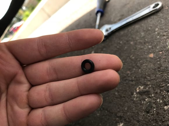 O-ring, it’s a miracle I found it.