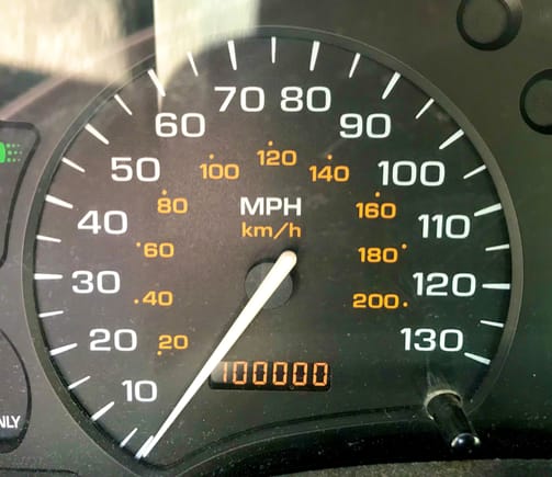 Image taken October 2023; car now has 100,030 miles.