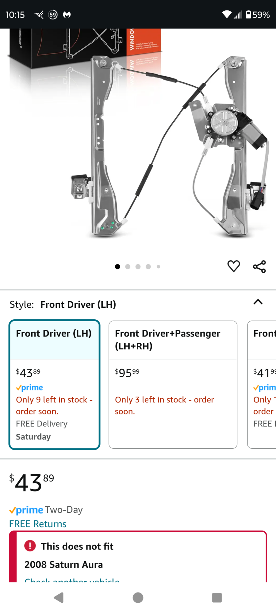 LH Driver doesnt fit? 