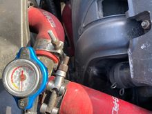 This thermometer shows 45 Degrees Celsius that is 113 Fahrenheit. I suspect that this must be the Specific for Scion xB 2004 normal temperature value. In this conditions with the silicone hoses. It is true that silicone hoses keep better in control the hot coolant pressure of the old cars? 
