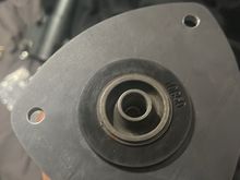 Test fit to make sure it fit the strut body before pressing the new studs in