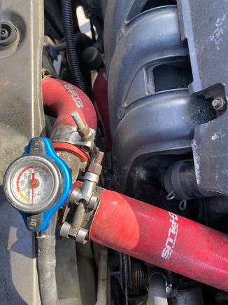 This thermometer shows 45 Degrees Celsius that is 113 Fahrenheit. I suspect that this must be the Specific for Scion xB 2004 normal temperature value. In this conditions with the silicone hoses. It is true that silicone hoses keep better in control the hot coolant pressure of the old cars? 
