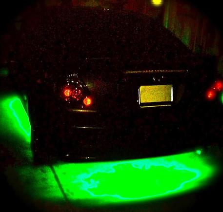 Green Lighting From The Back View