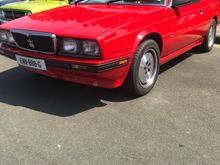 Maserati Zagato with 26,000 miles at the show in Peel,absolutely beautiful.😎