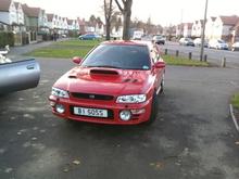 From the front.