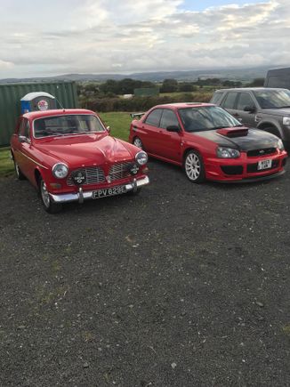 Beside a Volvo Amazon!