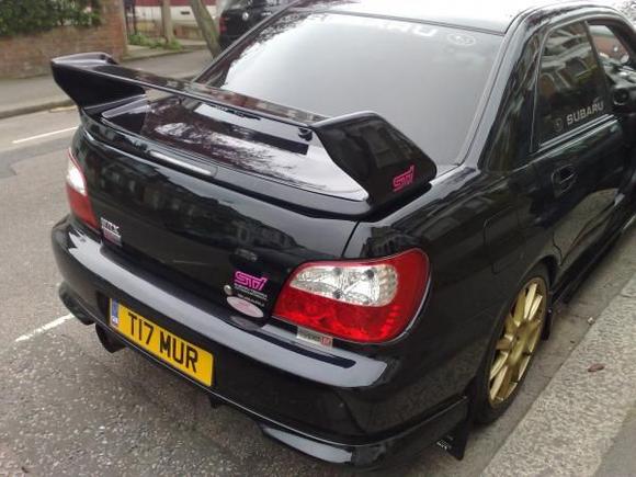 rear STI spoiler