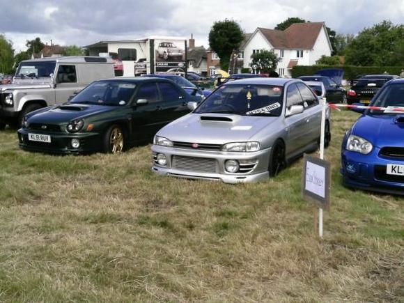 esc matching green car show, harlow