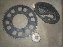 60T 530 F4i with chain and front 16T