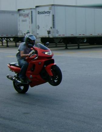 brian learns on the old bike.... which is for sale