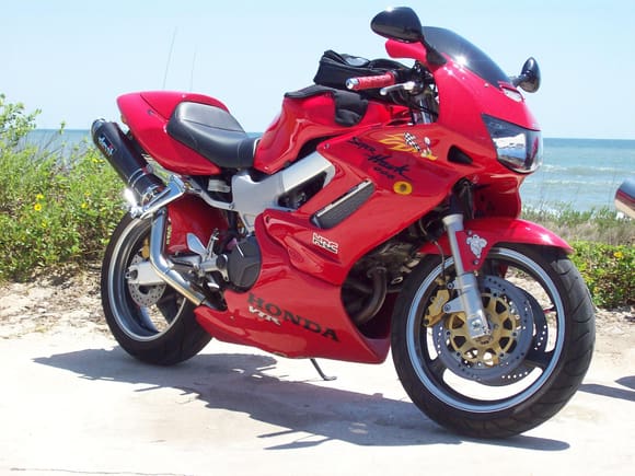 Pics of my 1st Superhawk at St. Augustine Beach.Loved this bike for the 14 years I had it.