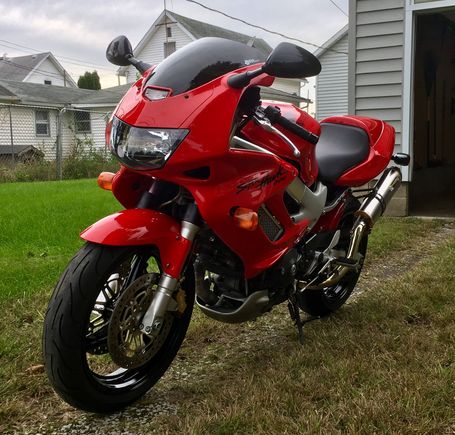 After a full bath, compound, polish, and wax she’s up to snuff and been enjoying it ever since! Had to replace the Gen 1 rectifier and add a battery but solid since then :)