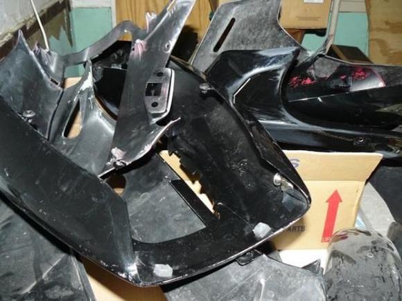 broken plastic