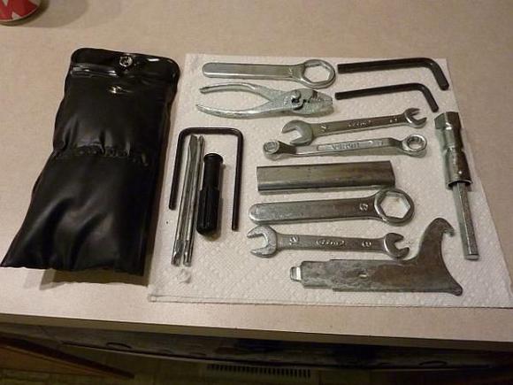 Thankfully the tool kit's in great shape.