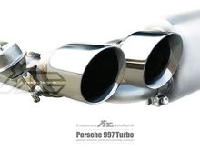 Fi Exhaust for Porsche 997 Turbo – Silver Quad Tips.