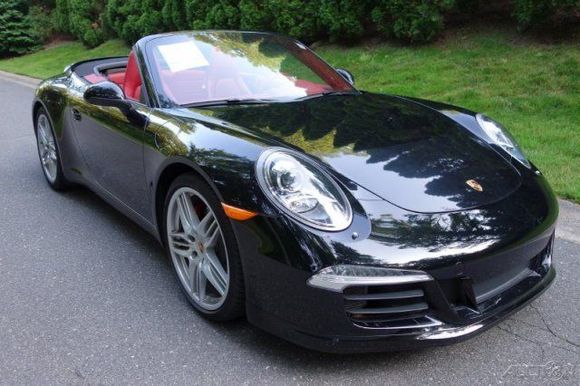 For Sale- 2013 Porsche 911 Carrera S Cabriolet, Black on Carrera Red, 3,873 Miles, RWD, PDK, 3.8L H6, Sport Chrono Package, Sport Exhausts System 

Price- 114,900.00