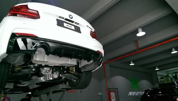 2014 BMW F22 M235i Armytrix Performance Valvetronic Exhaust System High flow down pipes Mid pipe Muffler Wireless remote control kits review price road sounds