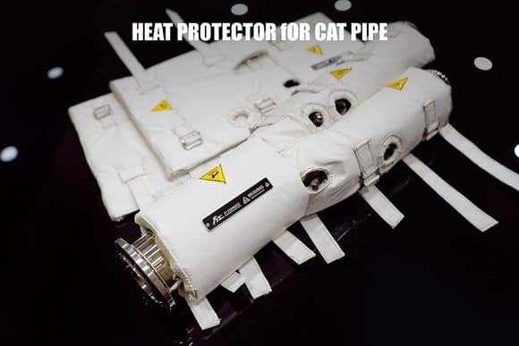 Fi Exhaust for Lamborghini Aventador LP700 Heat Protector for Catless DownPipe.