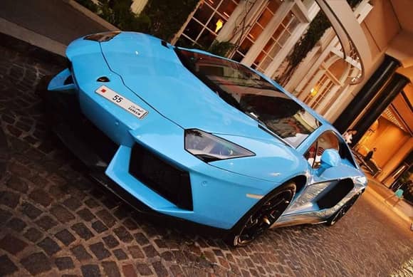Arab supercars have been invading Beverly Hills this summer. Here's an awesome baby blue DMC Lamborghini Aventador LP900 Molto Veloce from Bahrain. Photo taken by Ronlad Teixeira-Pinto.