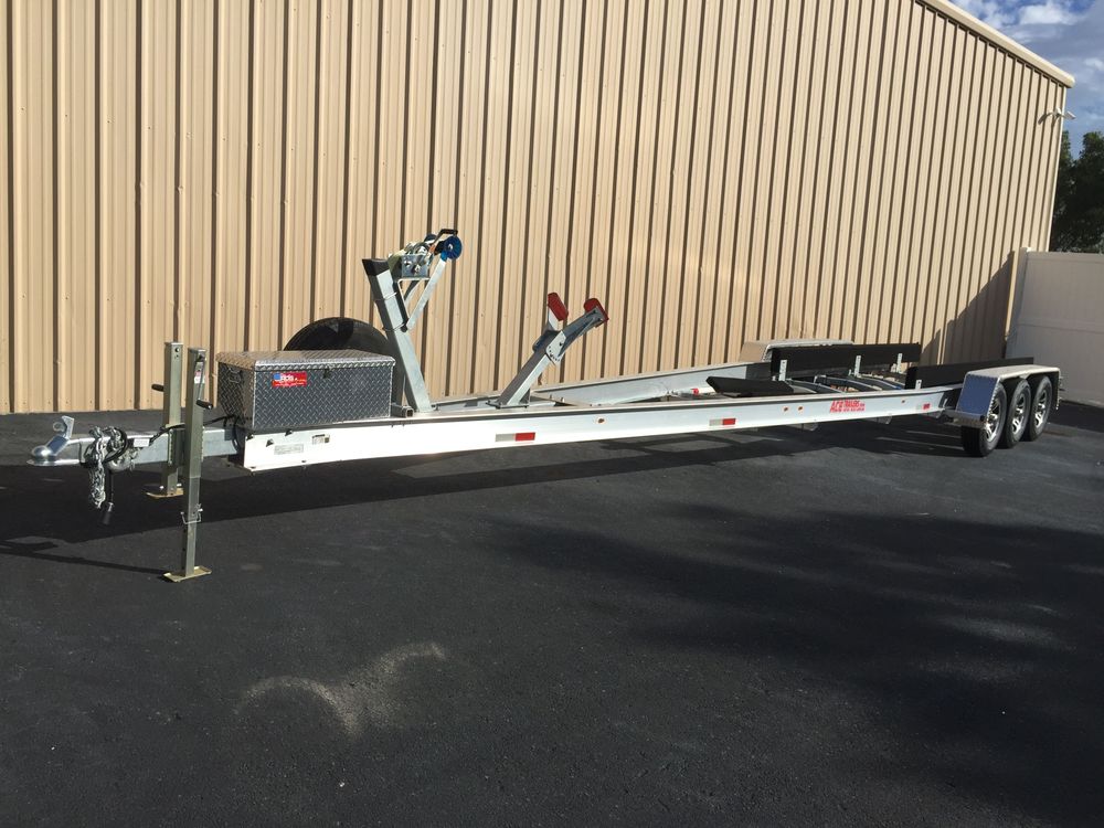 2017 BRAND NEW NEVER WET Ace Triple Axle 18K Boat Trailer 41' SOLD