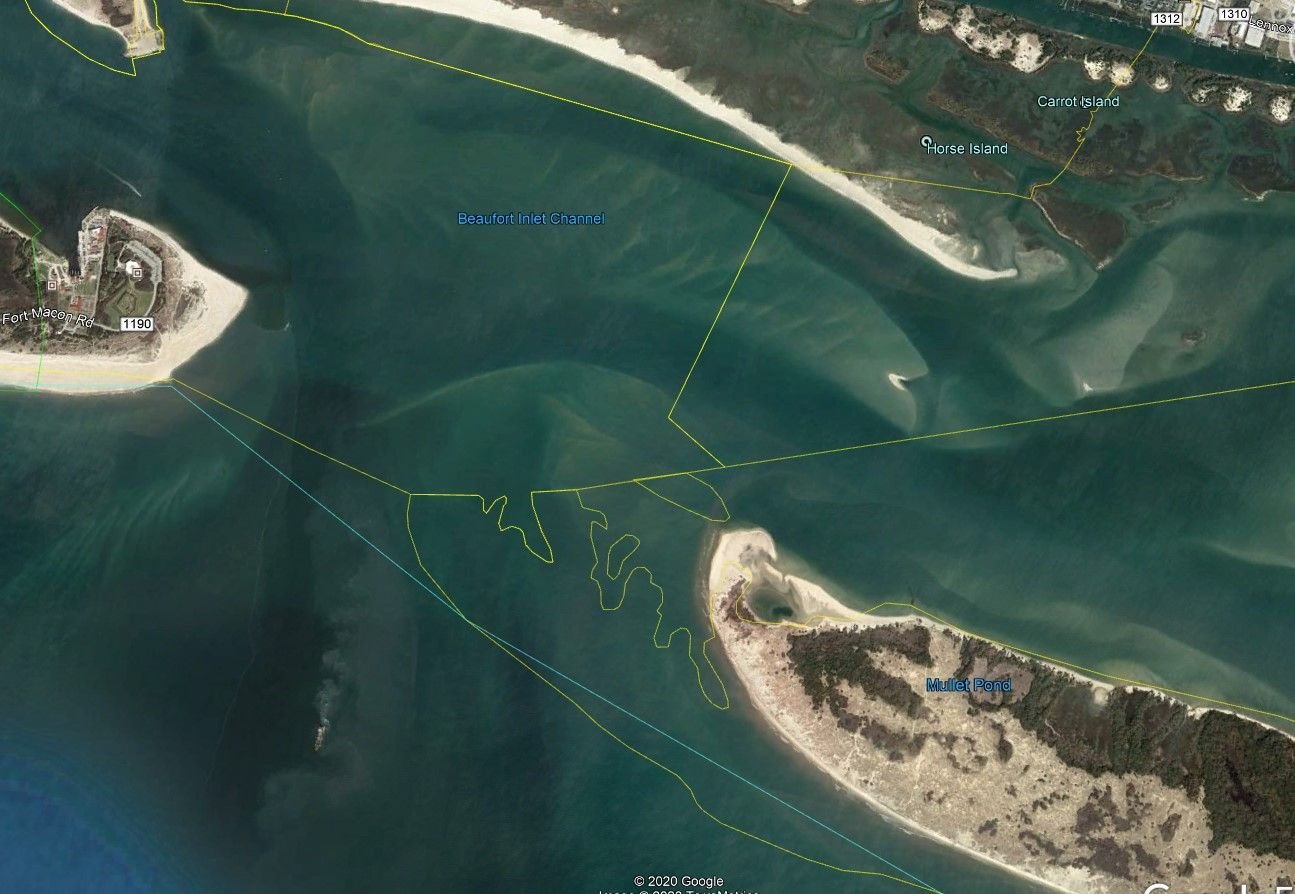 Jetty on the West end of Shackleford Banks The Hull Truth Boating