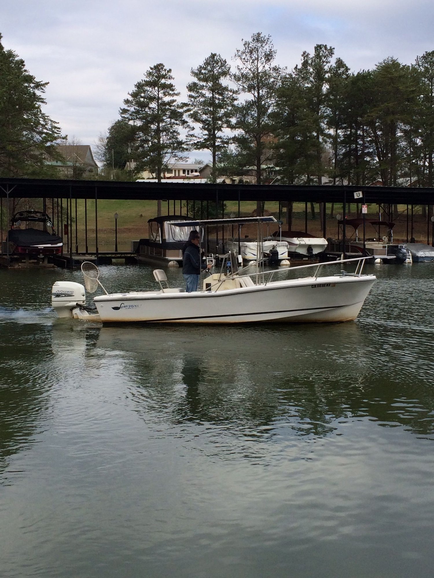 Stern sits low on 19‘ Swan Point The Hull Truth Boating and Fishing