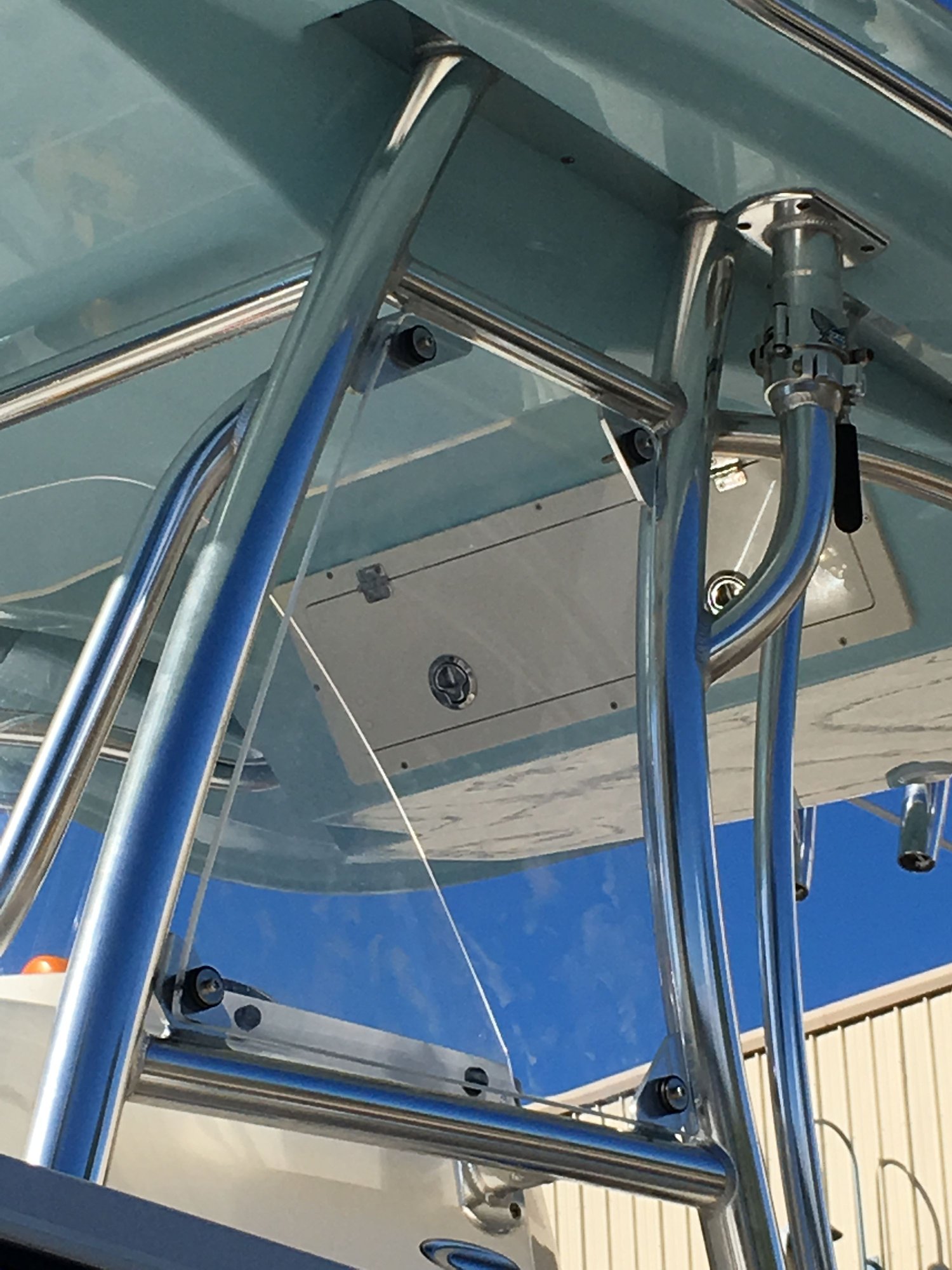 Transom Mount 6 Euro Rod Holder by Birdsall Marine Design