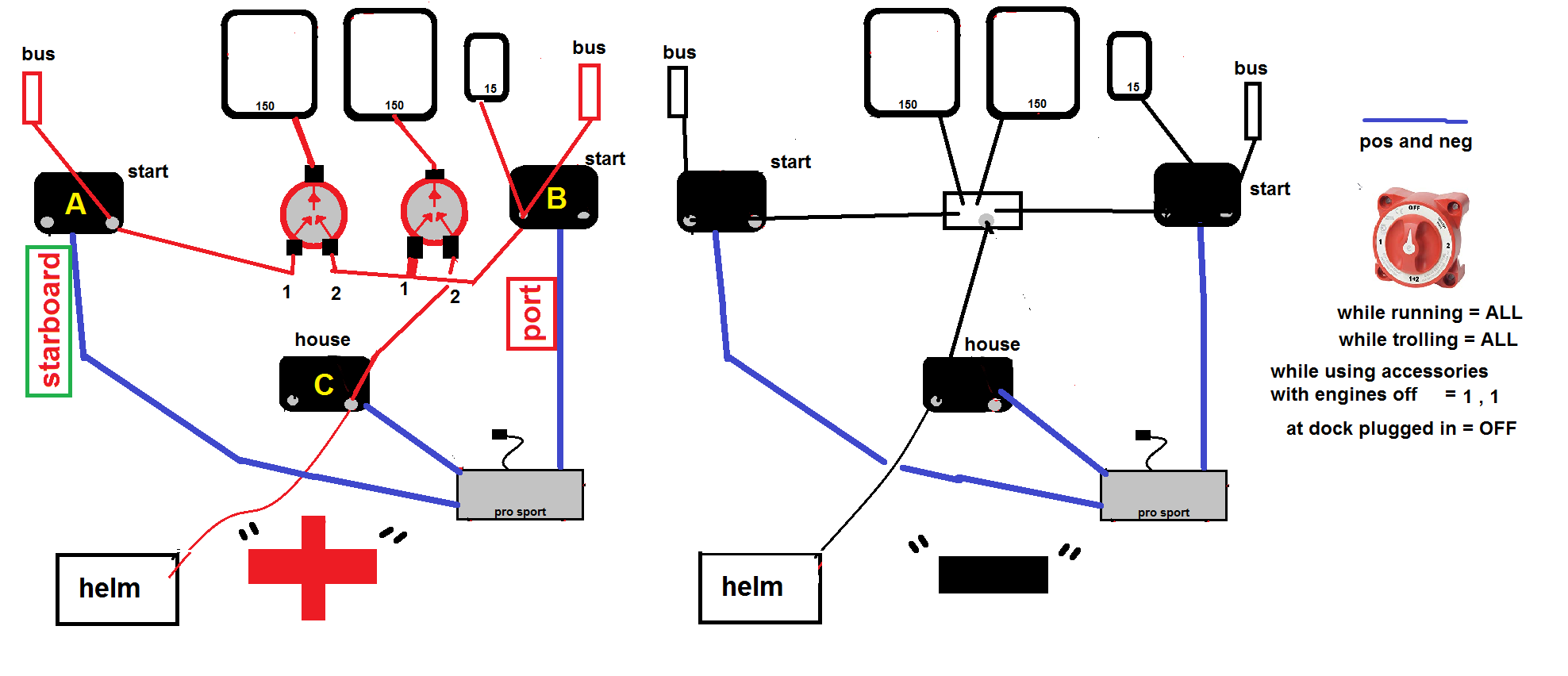 Switch Wiring Diagram Also Selector Switch Wiring Diagram Also Boat