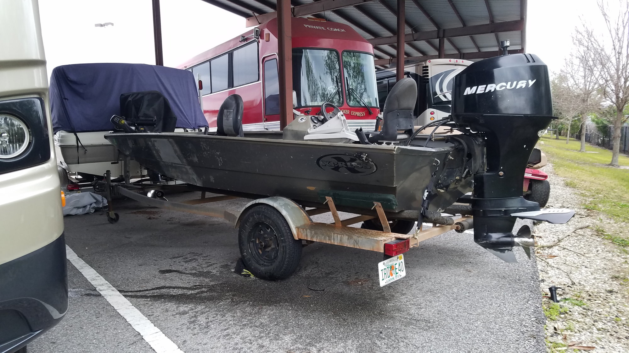 2001 16’ Xpress Alumaweld Bass Boat and trailer 3900 - The Hull Truth