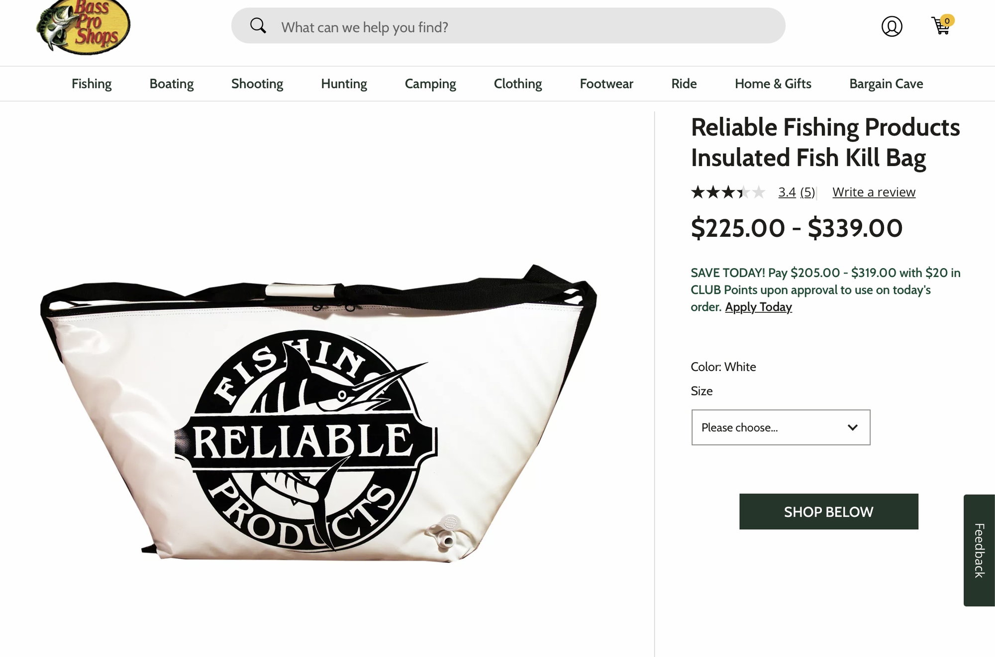 Reliable Fishing Kill Bag