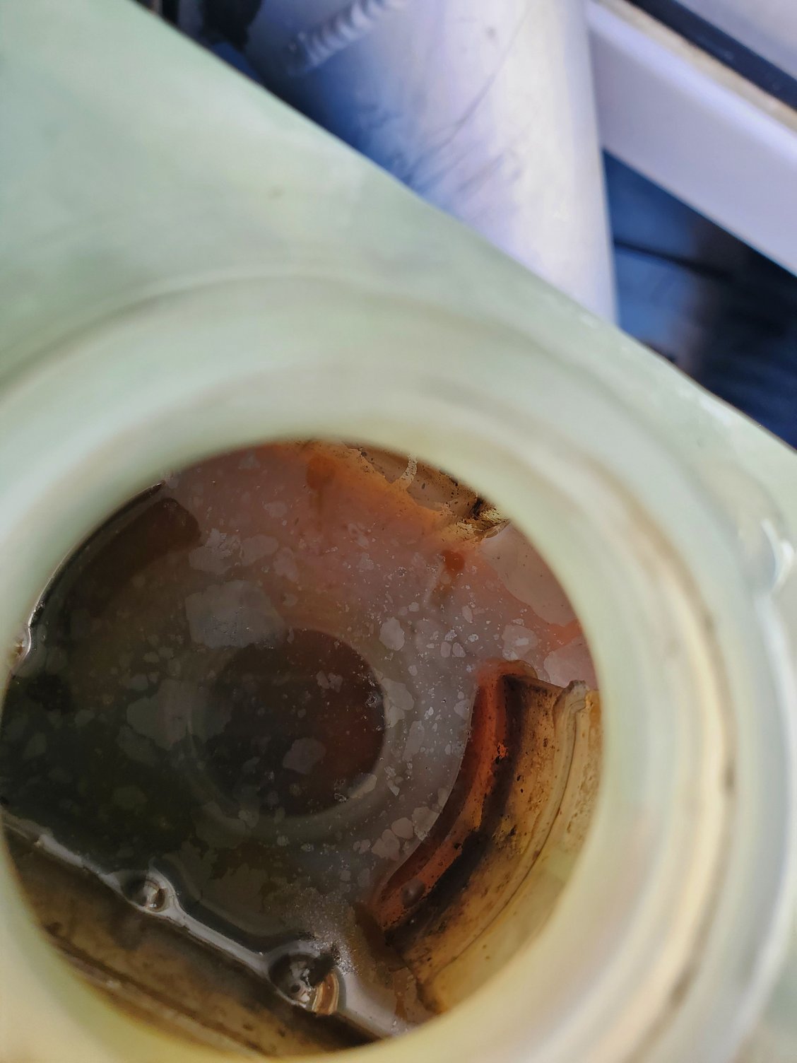 "Filmy" Residue in Coolant Reservoir The Hull Truth Boating and