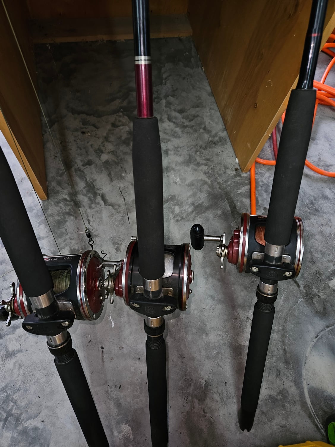 3 penn 114h USA made reels on senator roller rods - The Hull Truth - Boating  and Fishing Forum