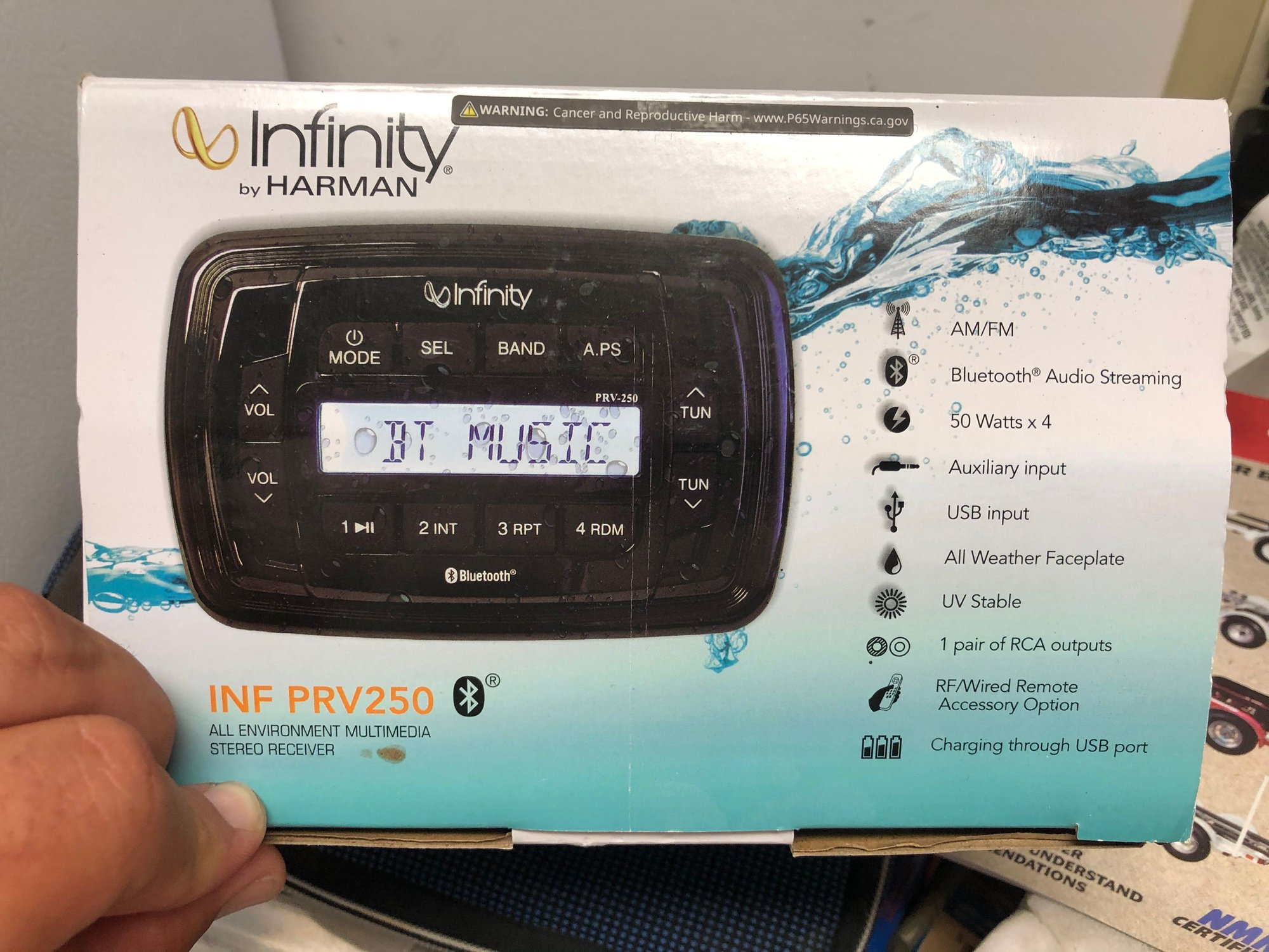 infinity boat stereo bluetooth pairing