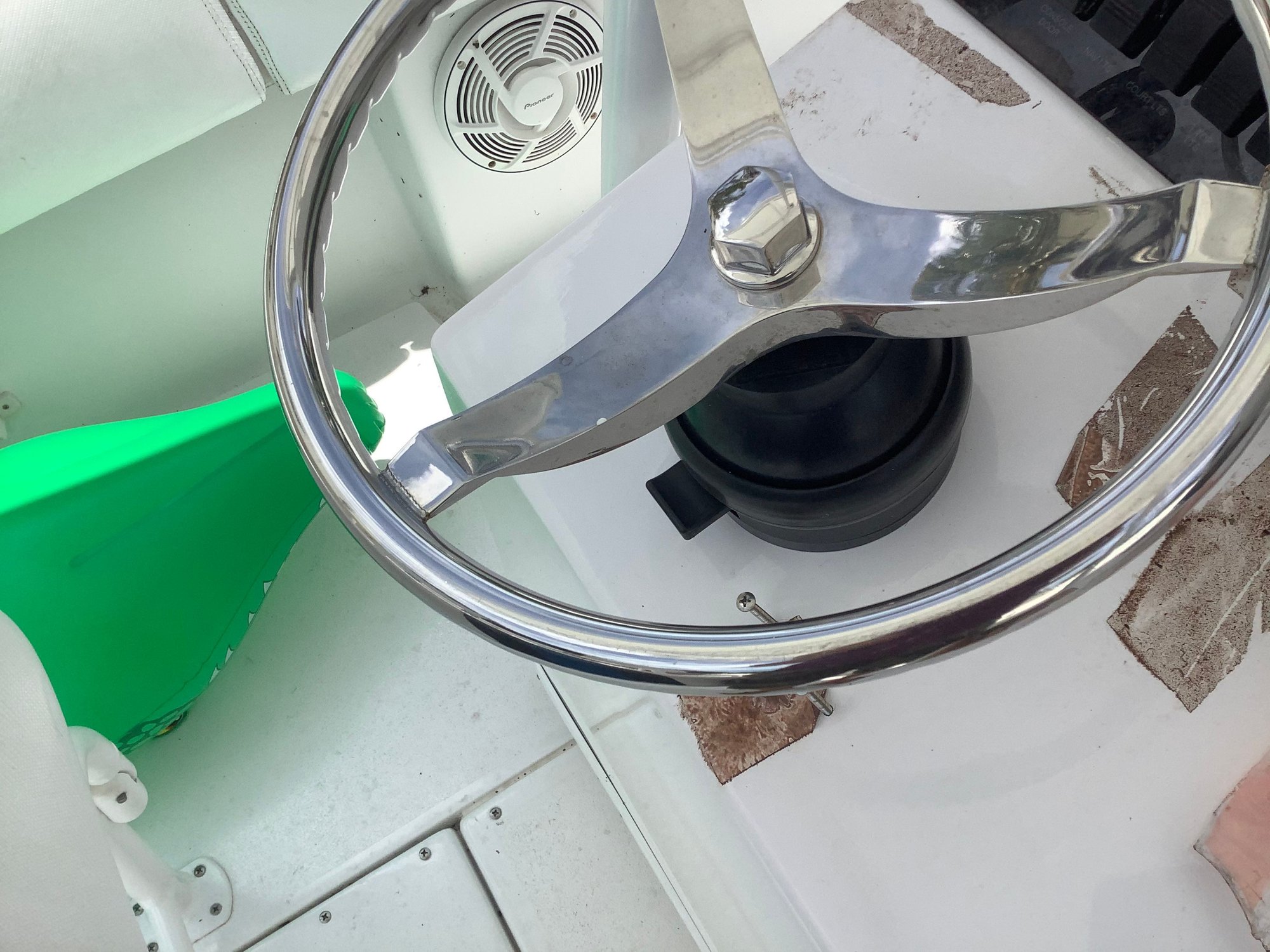 WTB Verado power steering and 40cm tilt helm rigging The Hull Truth