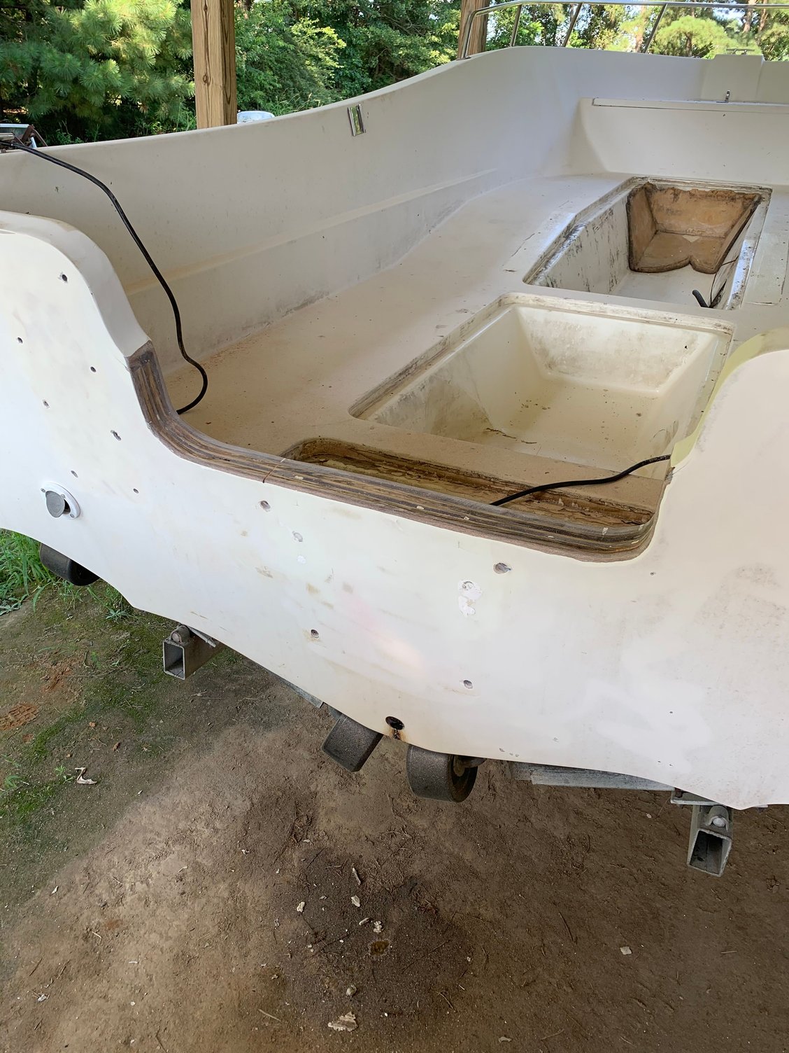 Transom Repair Fiberglass Boat