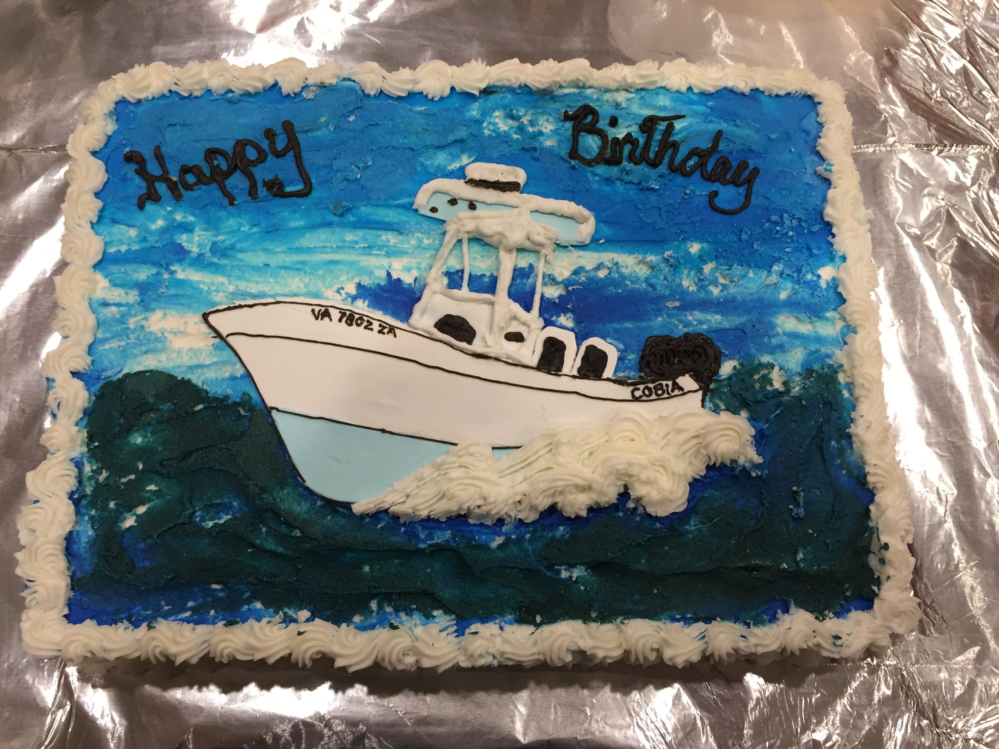 K Patisserie - Fishing Boat Palette Cake (Thank You Ms Lykka Estonio and  Happy 50th Birthday to your Dad!)