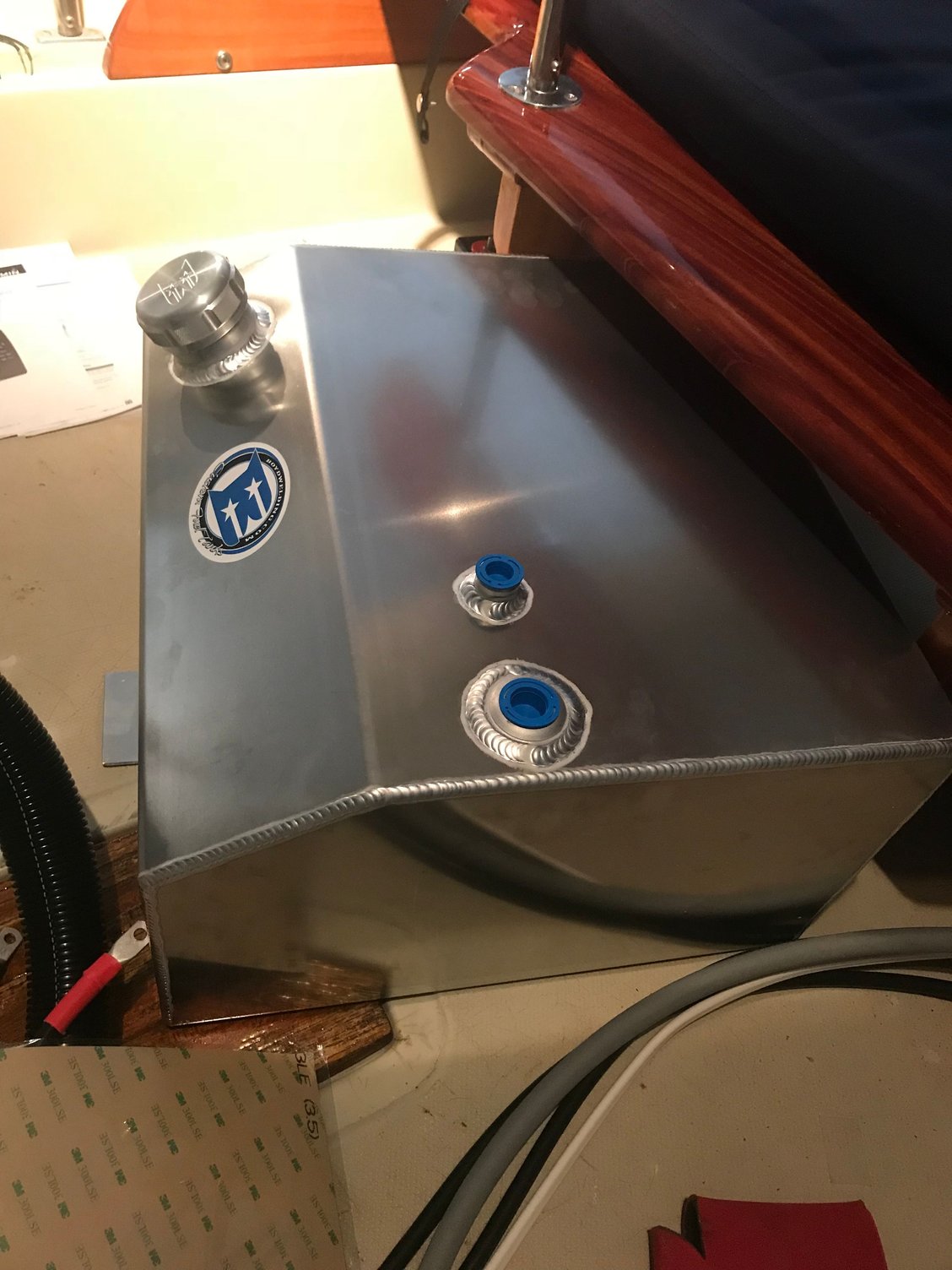 Rigging aluminum fuel tank above deck The Hull Truth Boating and Fishing Forum