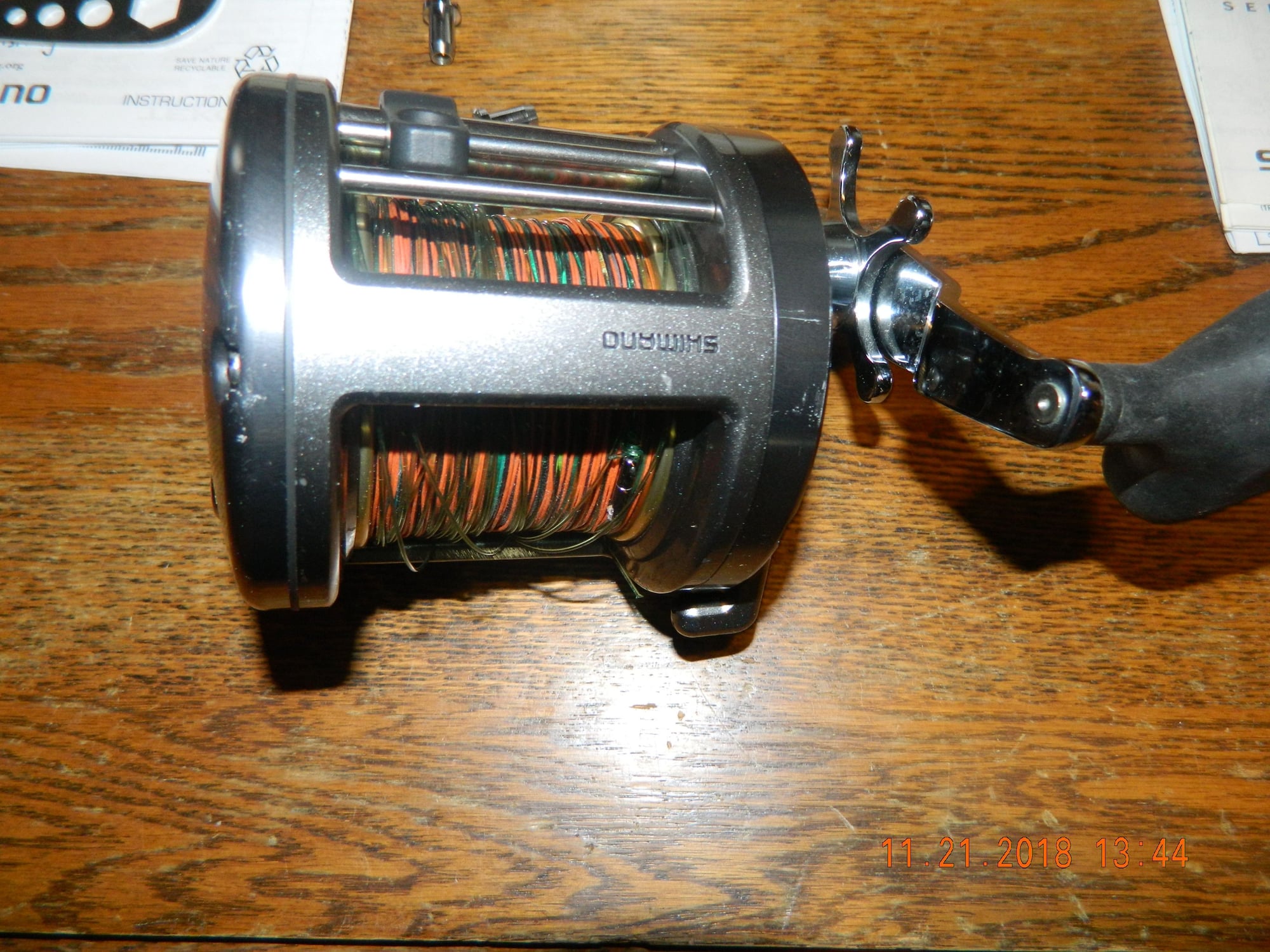 Shimano Tekota 700's - Set of 2 - spooled with leadcore line - The