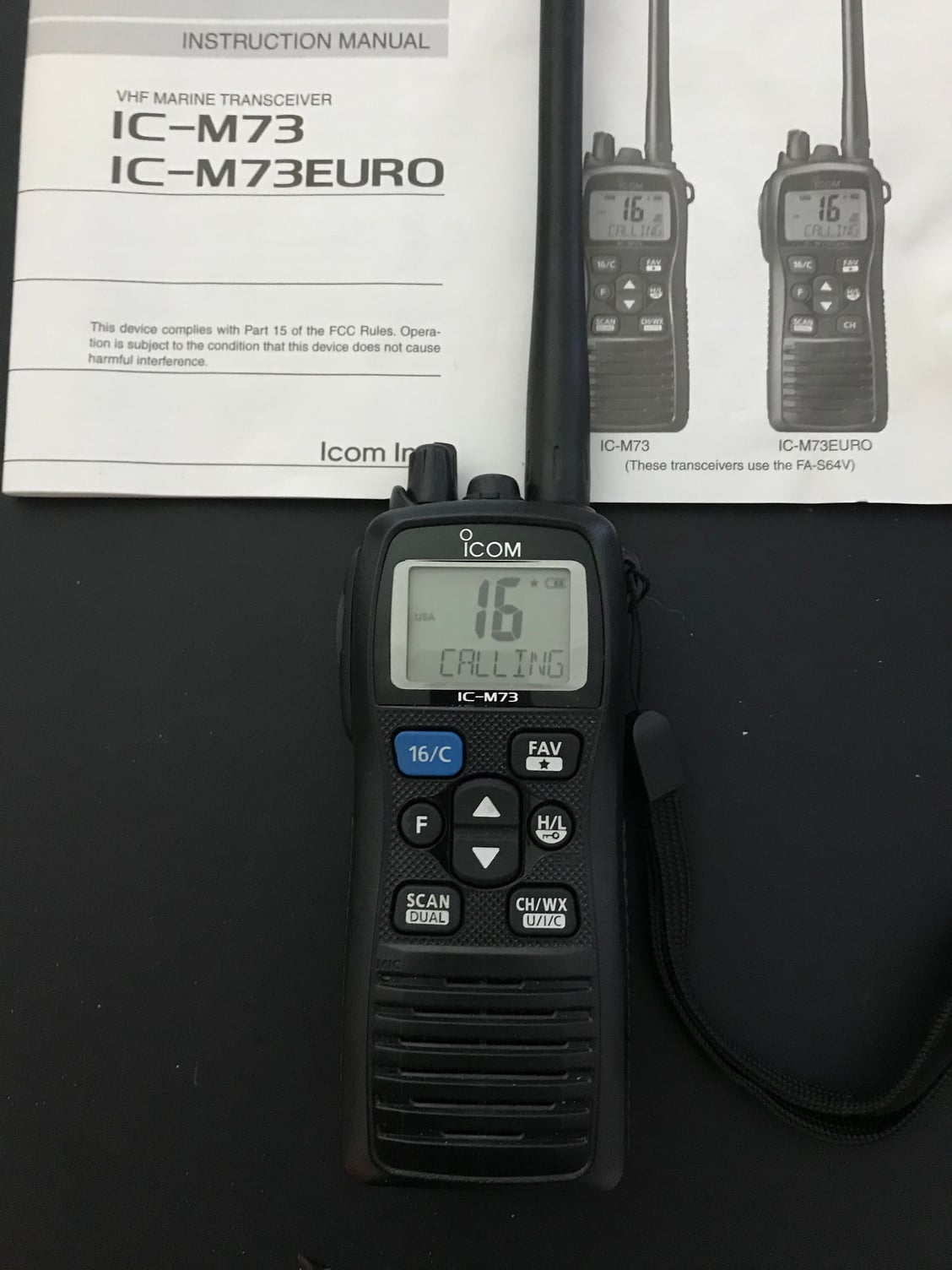 Icom M73 Handheld VHF Marine Radio