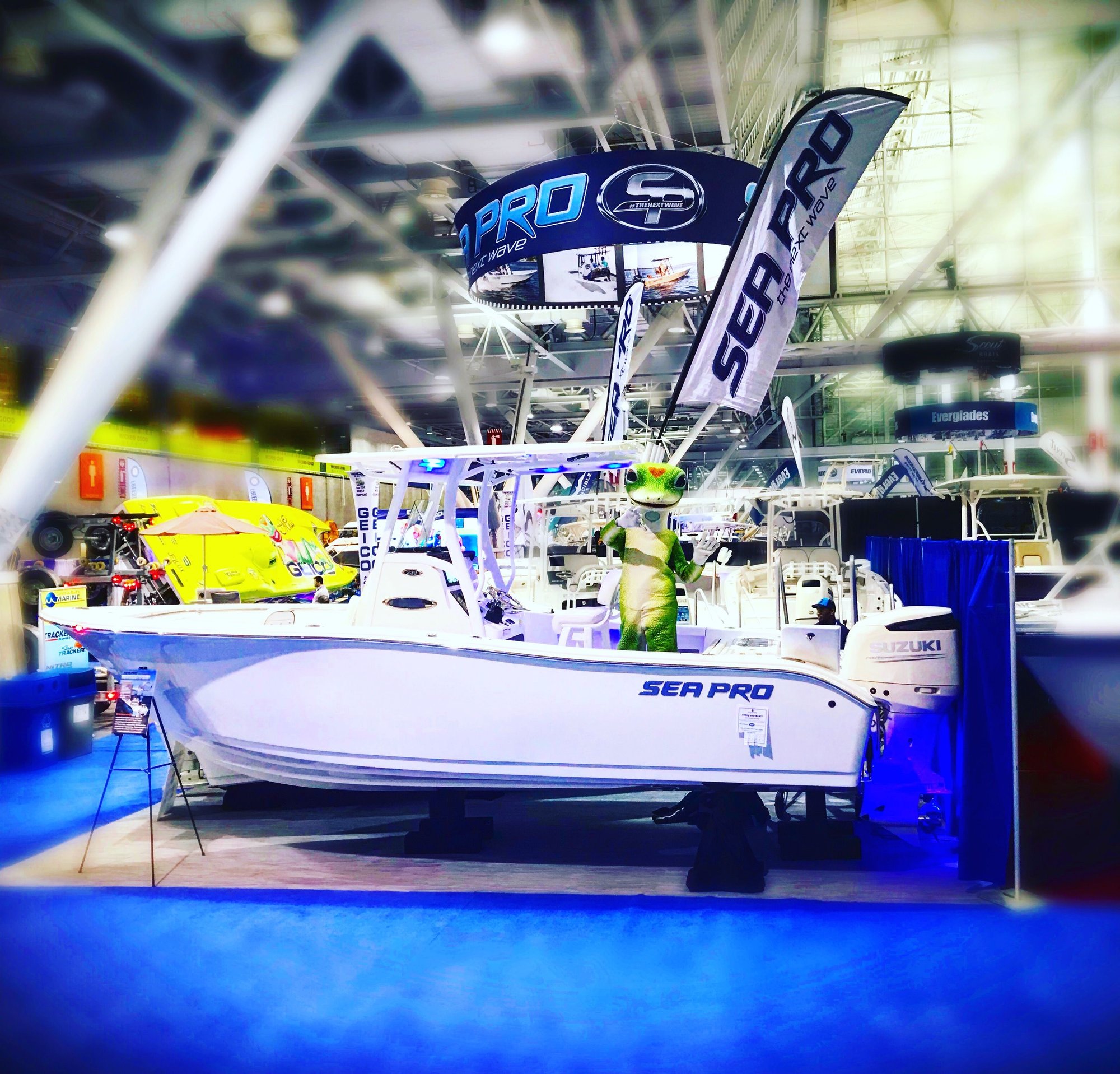 When your boat show booth neighbor visits your booth... The Hull Truth Boating and Fishing Forum