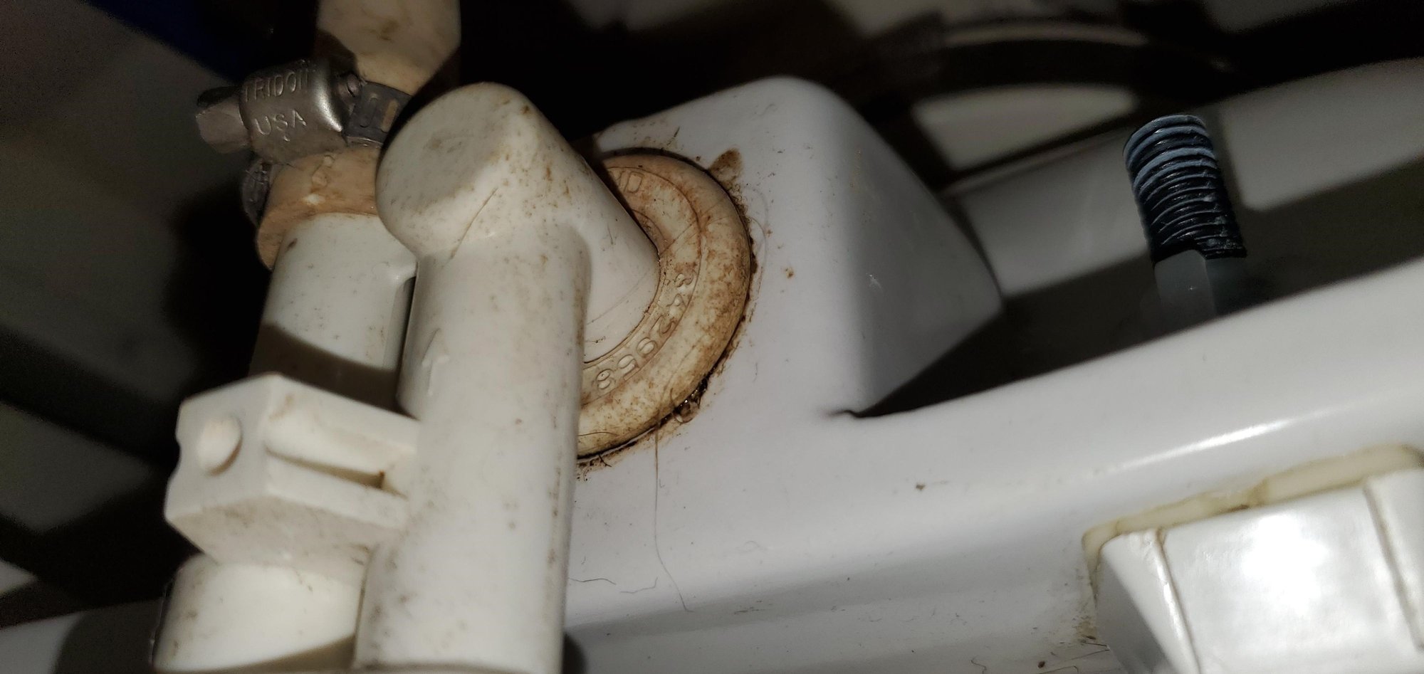 leaking rubber grommet on vacuflush toilet The Hull Truth Boating