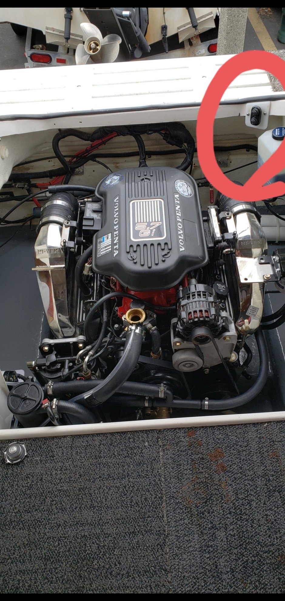 How to route trim wiring inside Volvo penta throttle control The Hull