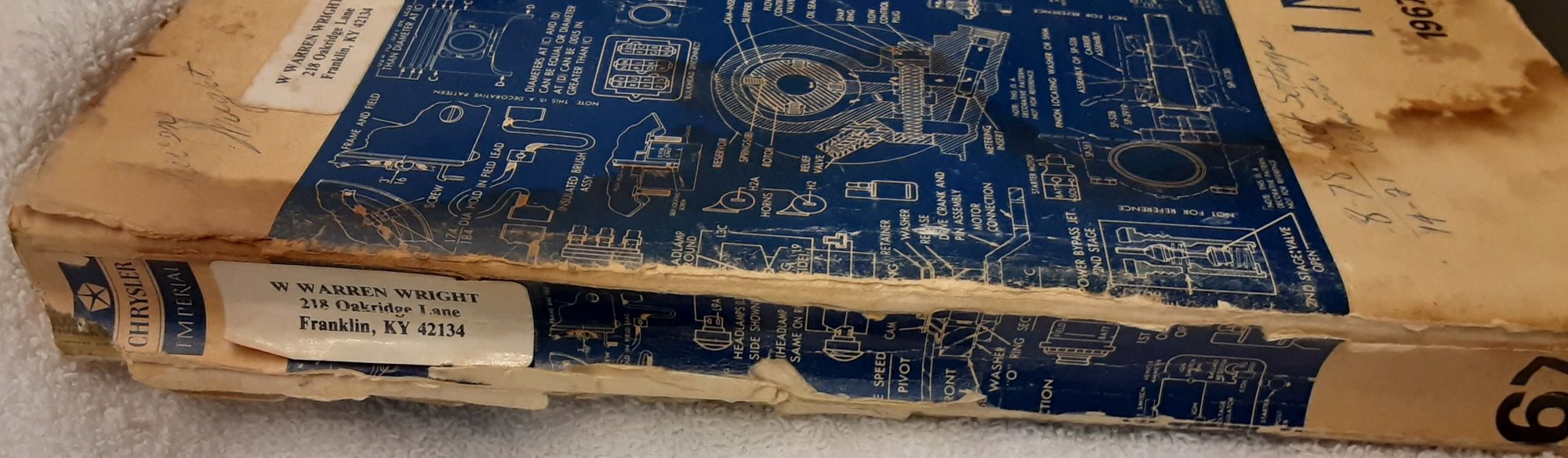 My uncle had a thing about putting his name and address on all of his stuff.