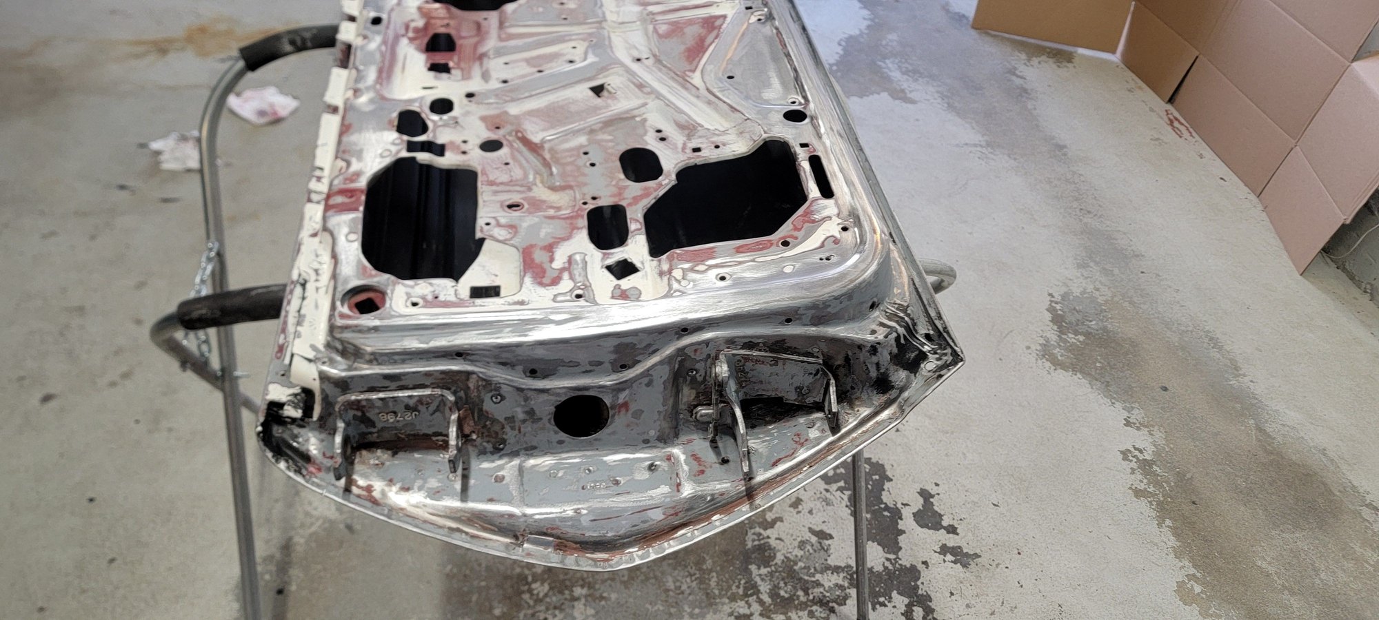 Stripped hinge area. Took forever.