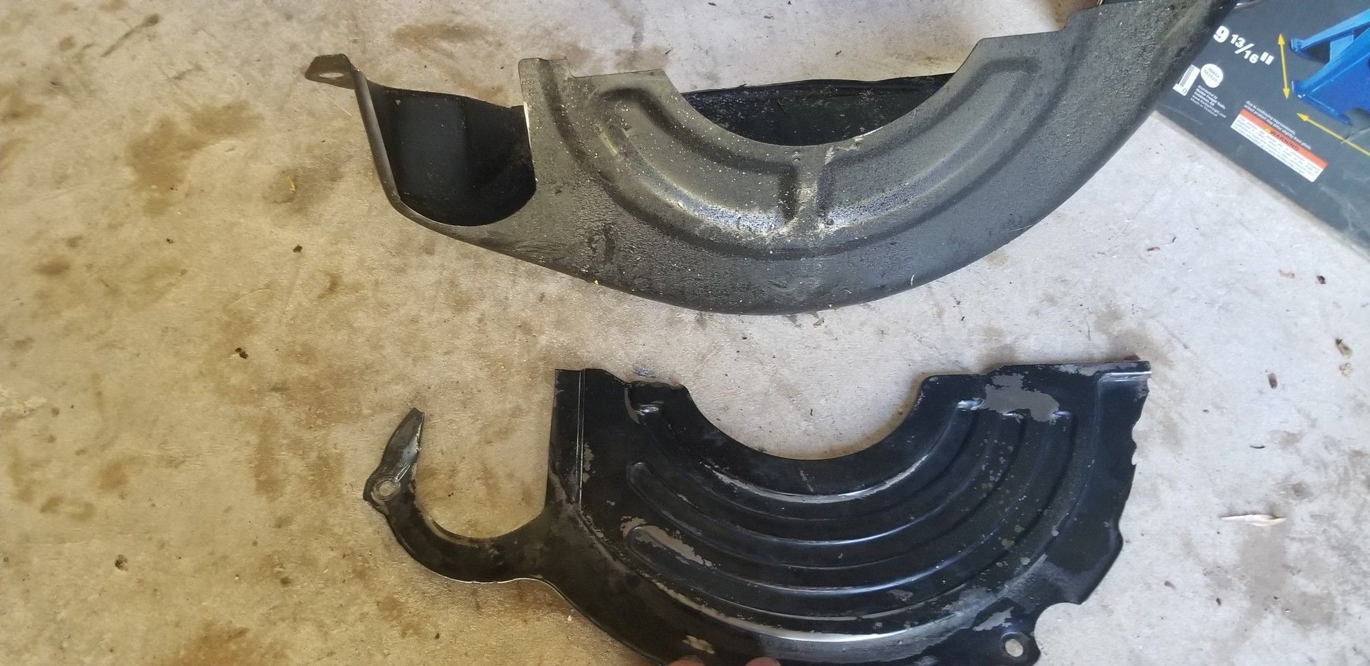 modified S10 cover (needs a bit more grinding for the starter hole still, but will fit)