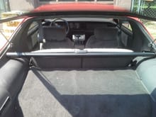 Clean and complete rear hatch area