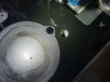 Feed hole.