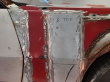 Now just need to cover it all up with body filler and make it look presentable.