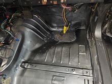 Passenger floor after paint. 