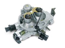 Holley replacement TBI with late-style injectors and injector pod